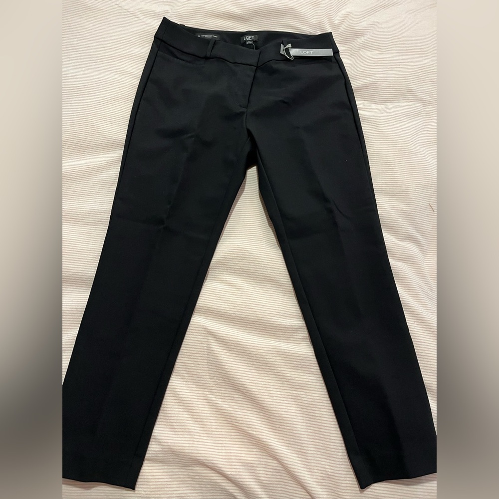 Loft Julie Curvy/skinny 6P black professional pants